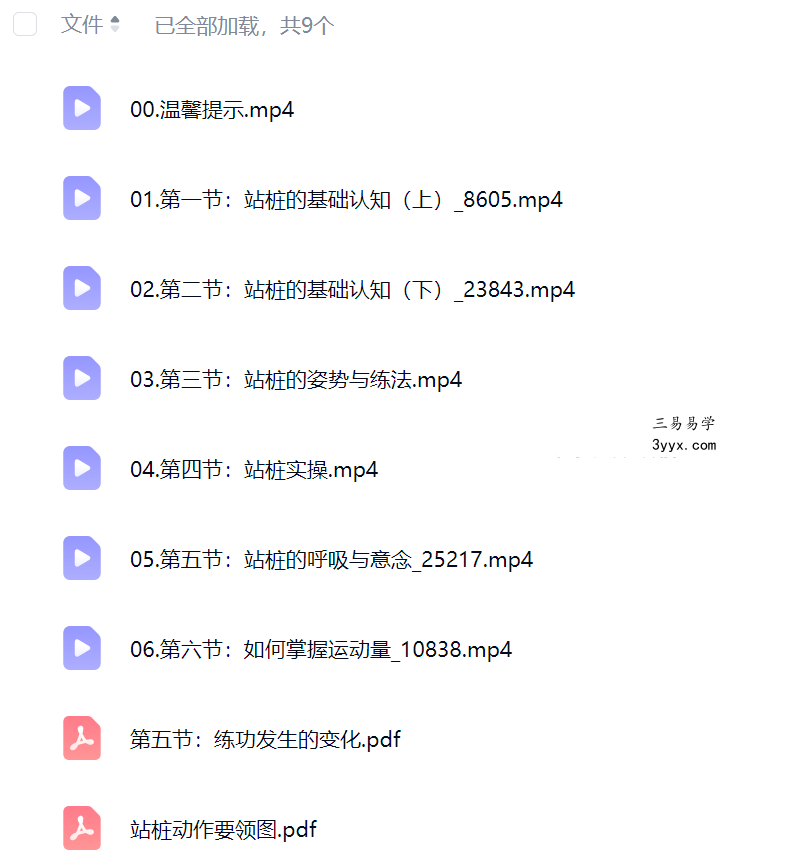 梁兴扬 站桩养生功 6集+课件 课程封面