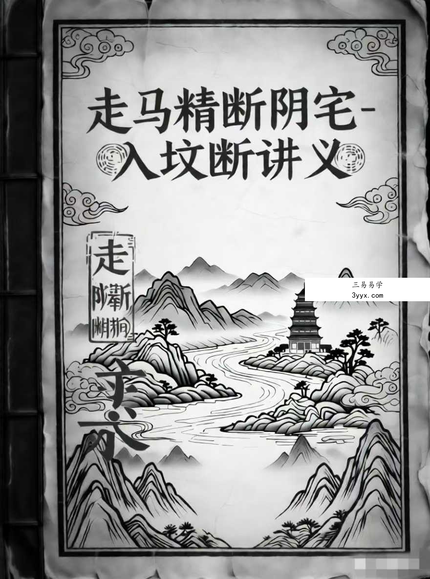 郝建民《走马精断阴宅-入坟断讲义》80页 课程封面
