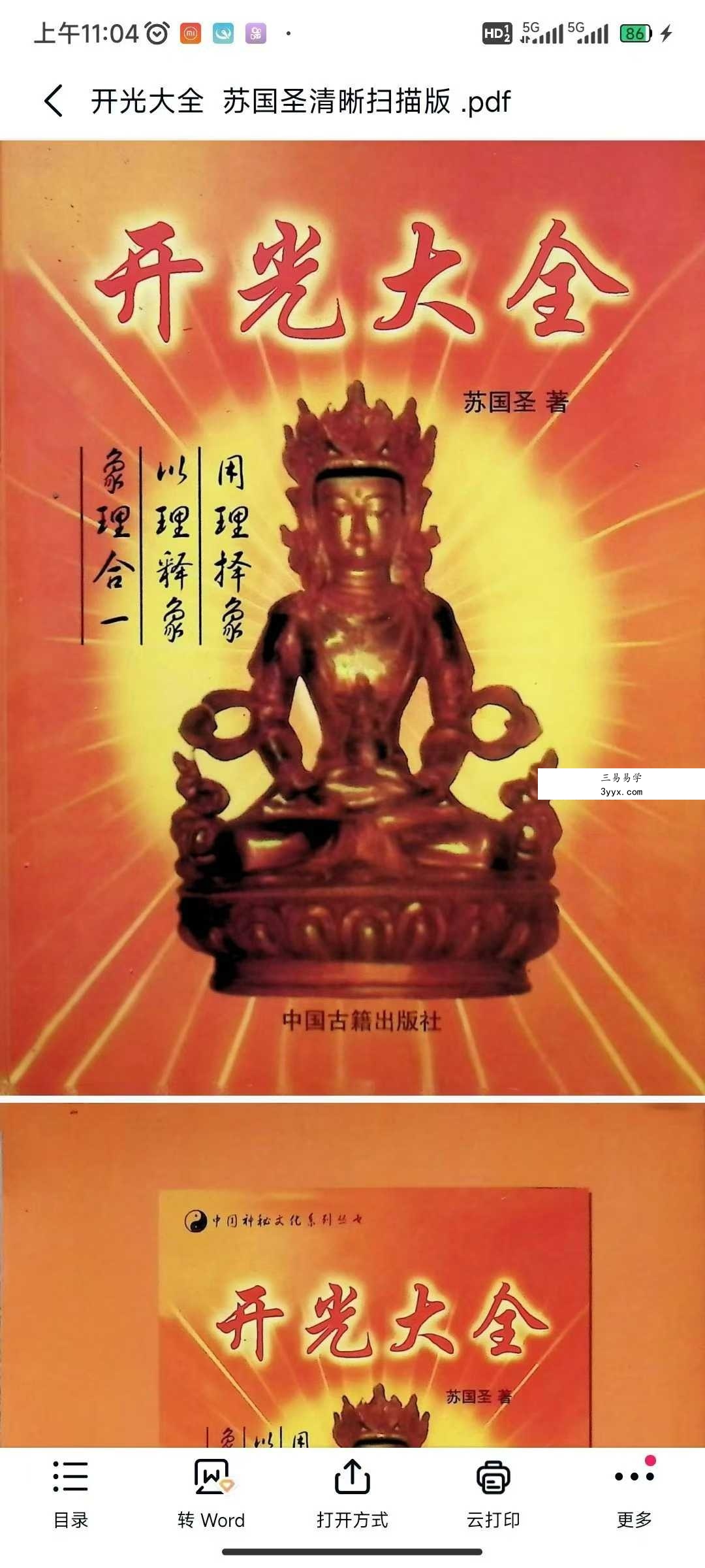 苏国圣《开光大全》274页 课程封面