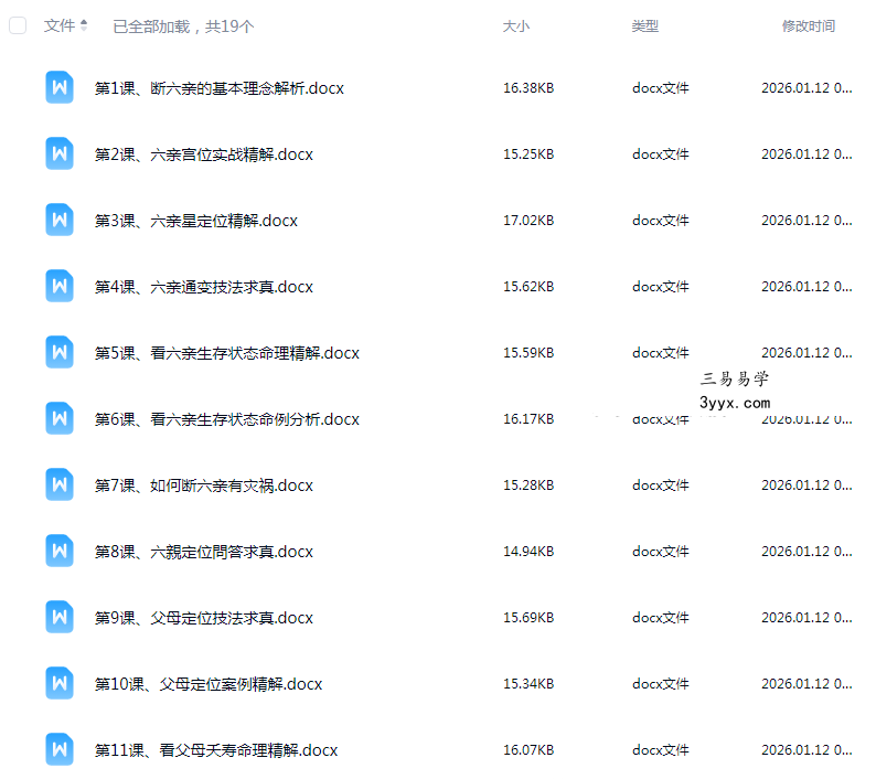 高德臣盲派六亲断六亲法窍合集19个文档详解 课程封面