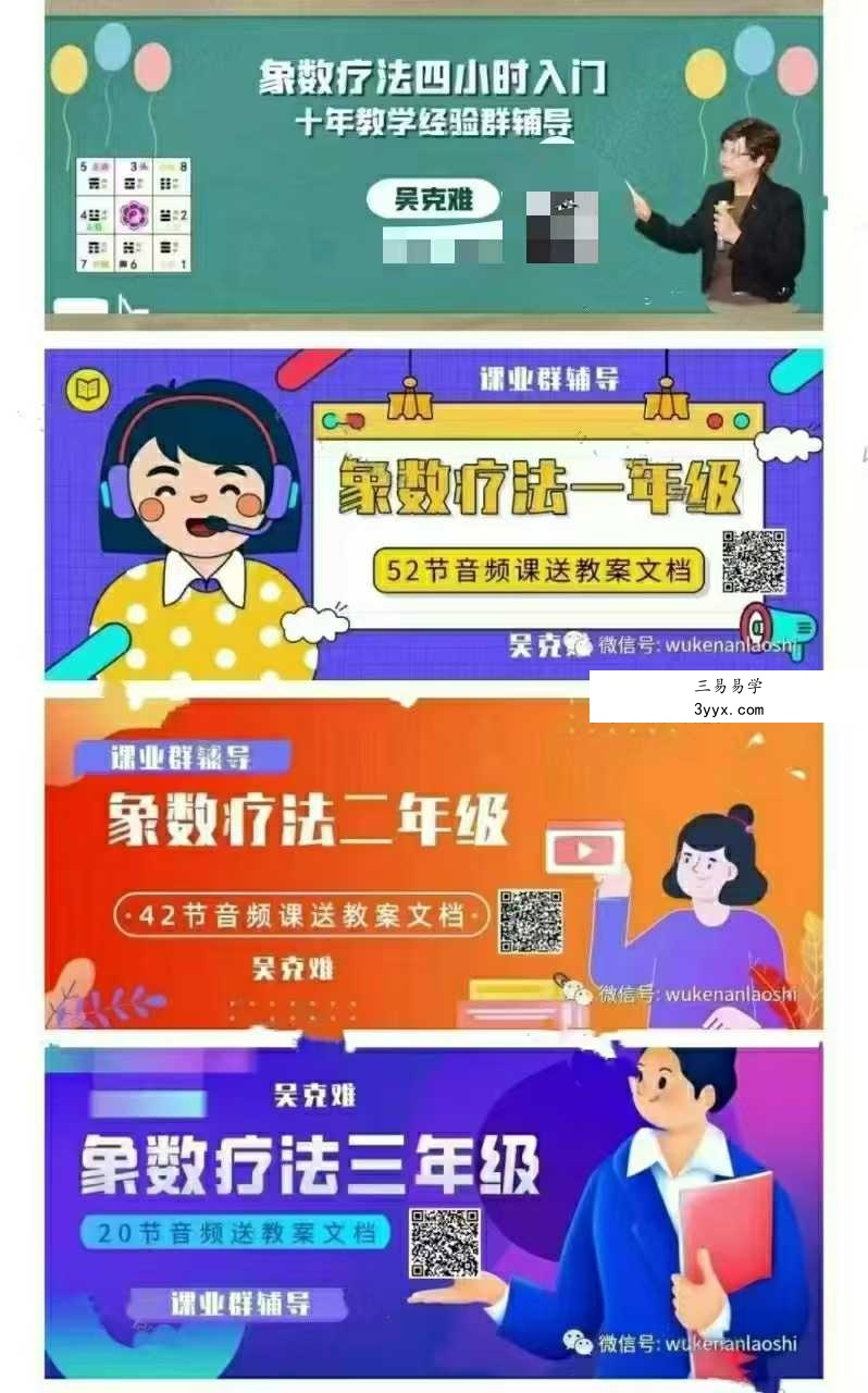 吴克难《象数疗法》5套合集 课程封面