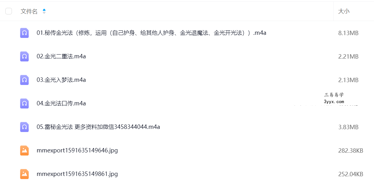 秘传金光法录音5集+资料原版 课程封面