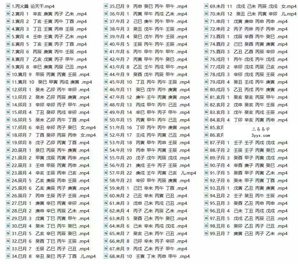水木先生最新《四柱八字丙火案例集》教学视频99集 课程封面