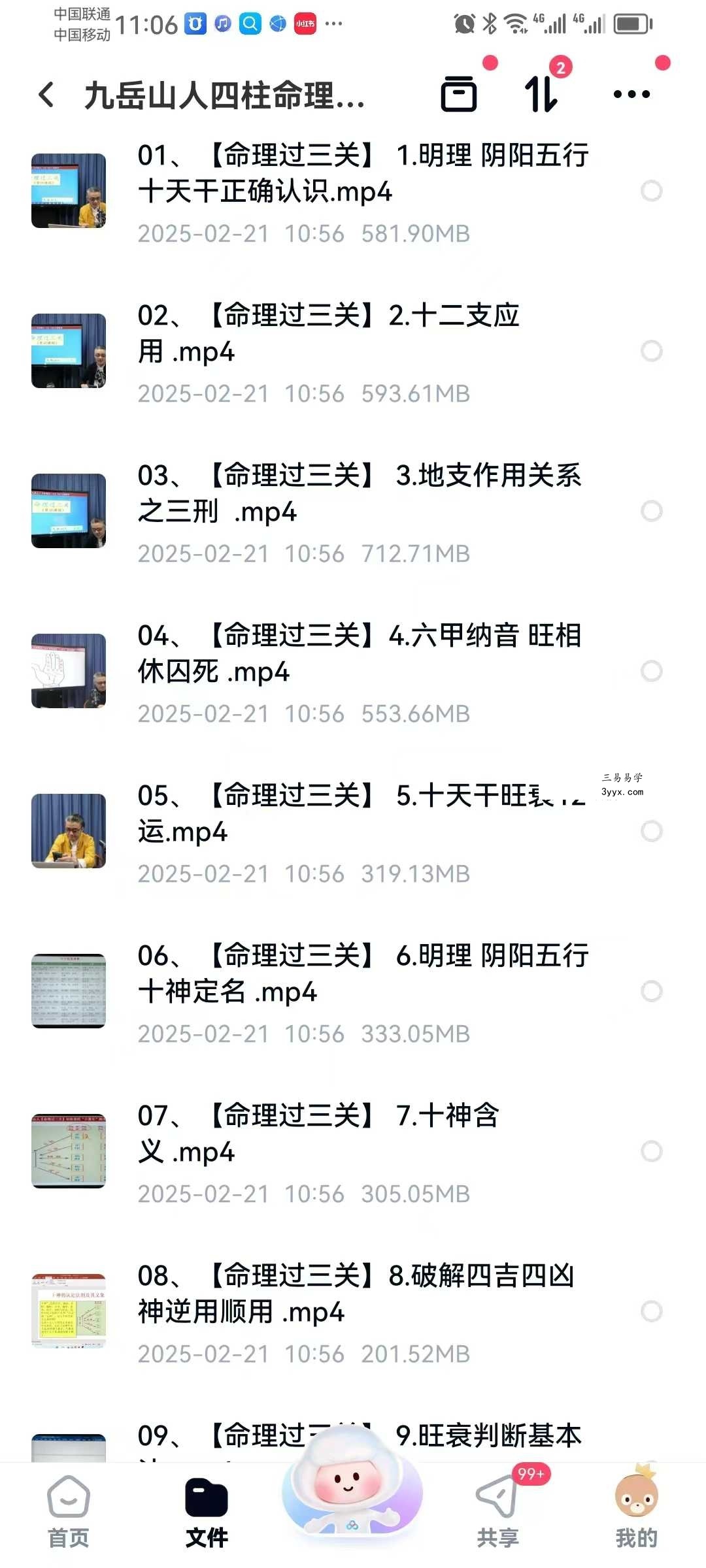 九岳山人 四柱命理过三关筑基直播课42集 课程封面