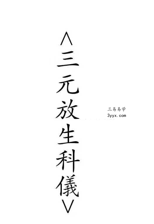 《三元放生科》22页 课程封面