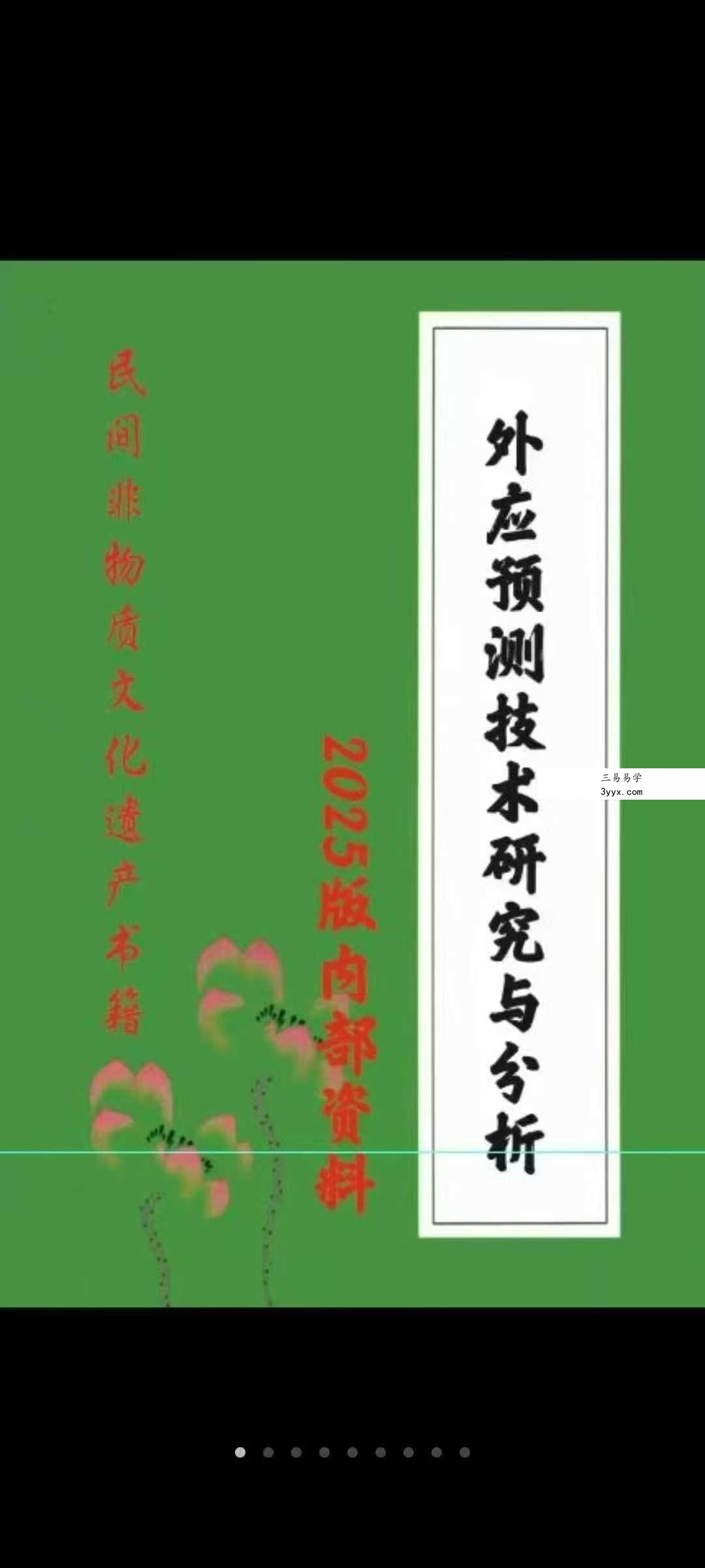 外应预测技术研究与分析（2025版内部资料）156页 课程封面