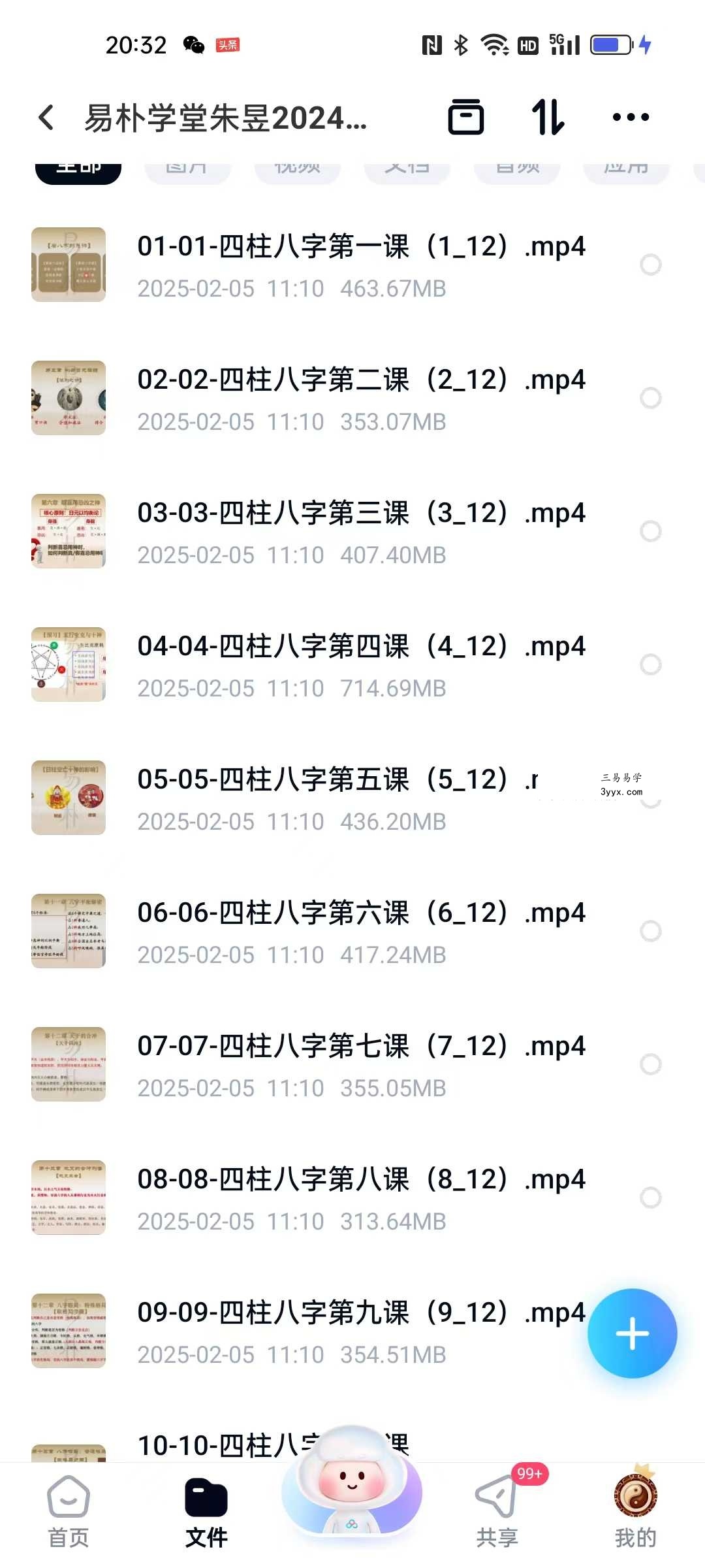 2024年 易朴学堂 朱昱 四柱八字12集视频+配套课件 课程封面