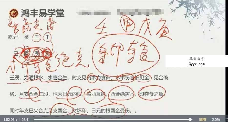 鸿丰八字 12小时教会你看八字14集 课程封面