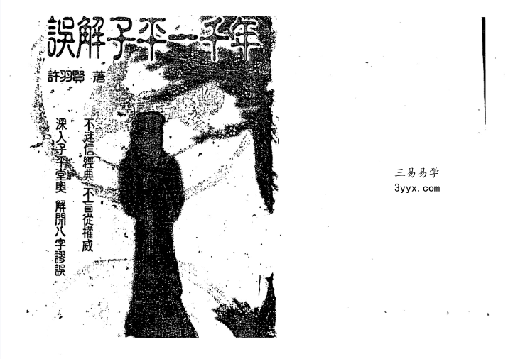 许羽贤《误解子平一千年》322页 课程封面