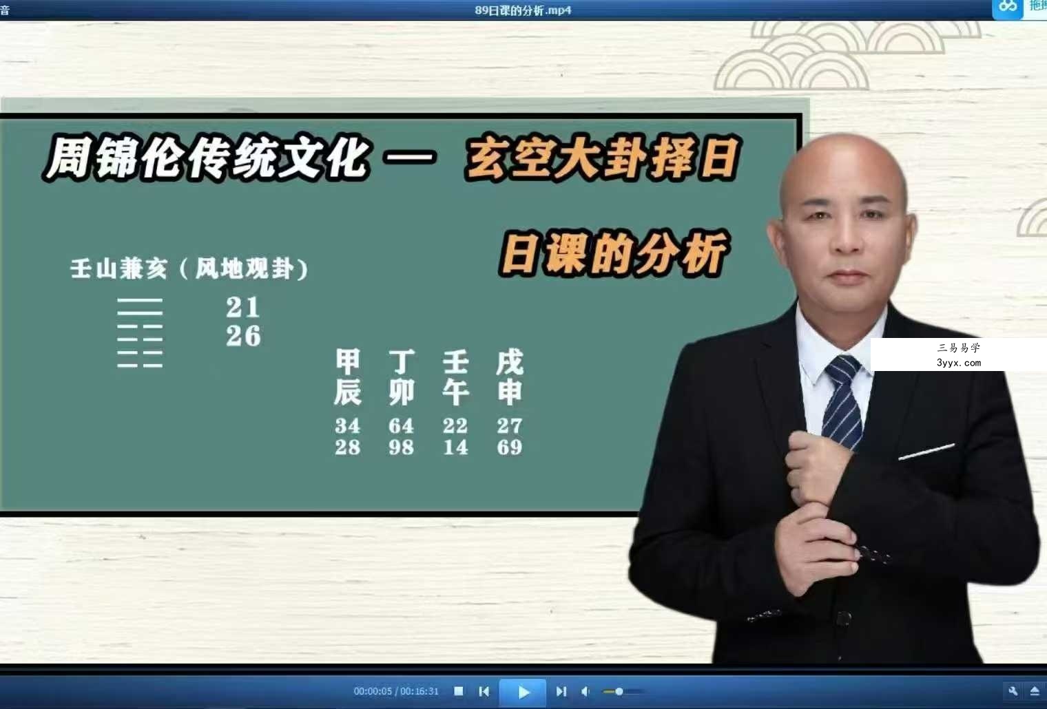 周锦伦 玄空大卦122集+文档讲义 课程封面