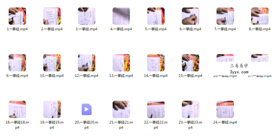 2021年09月 一掌经视频23集 课程封面