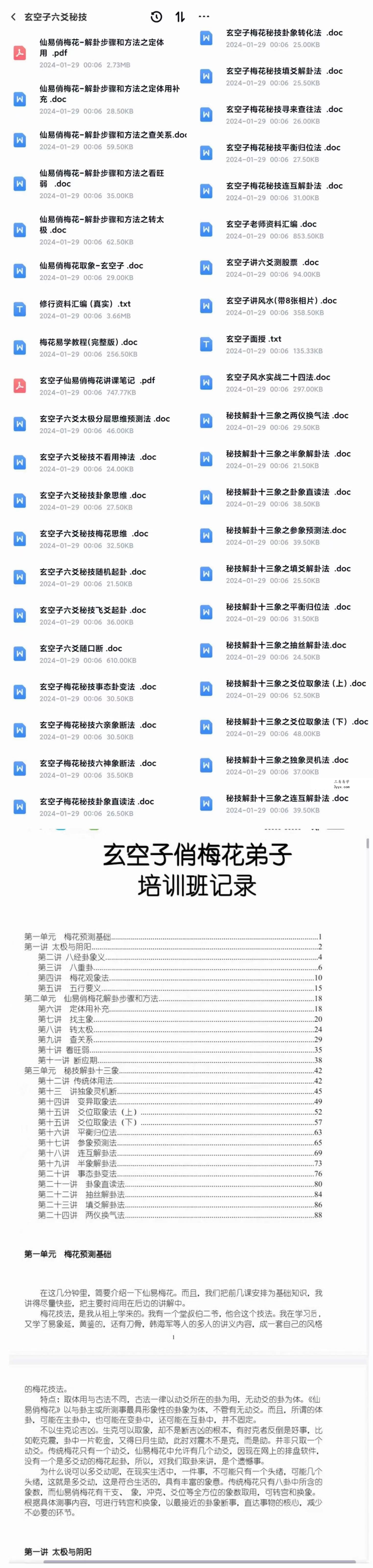 玄空子仙易俏梅花弟子培训班讲课记录11个文档 课程封面