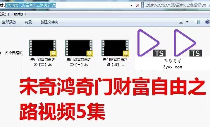 宋奇鸿奇门财富自由之路5集 课程封面