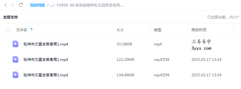 陈发辉秘传布文昌发官贵局全3集 课程封面