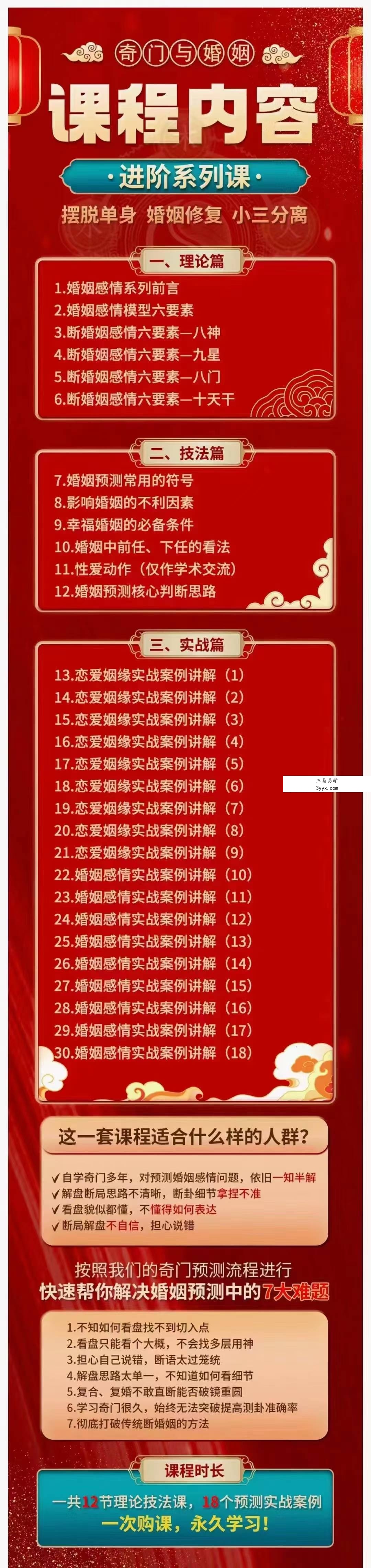 冯嘉铭《奇门与婚姻专题课》30集 课程封面