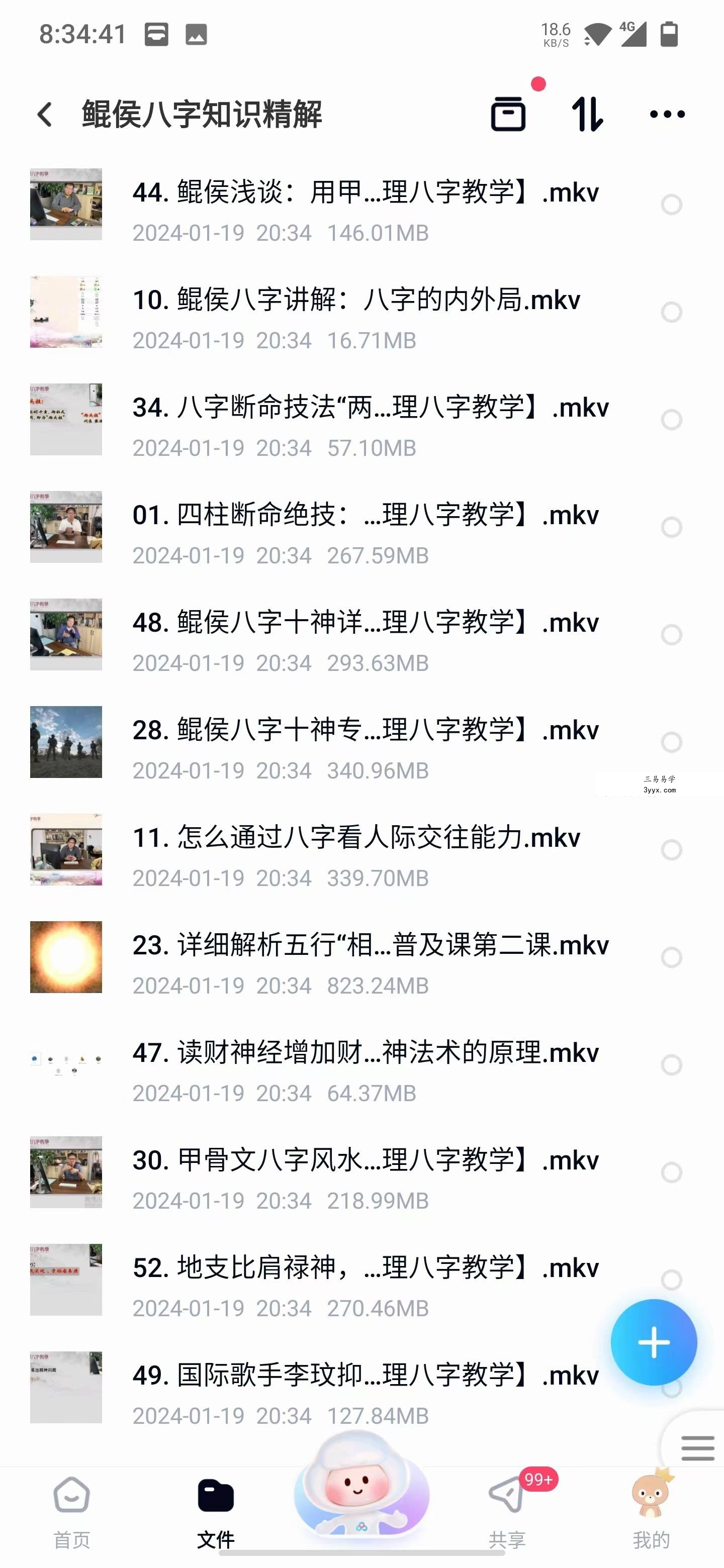 鲲侯八字知识精解55集 课程封面