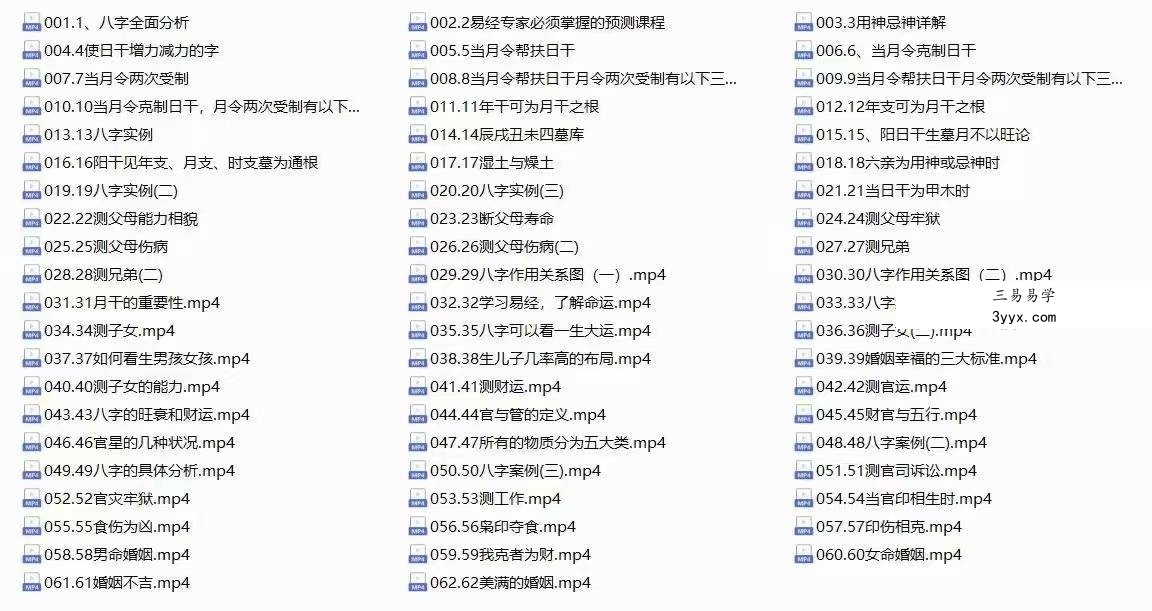 李明光《八字命理线上中级密训》62集 课程封面