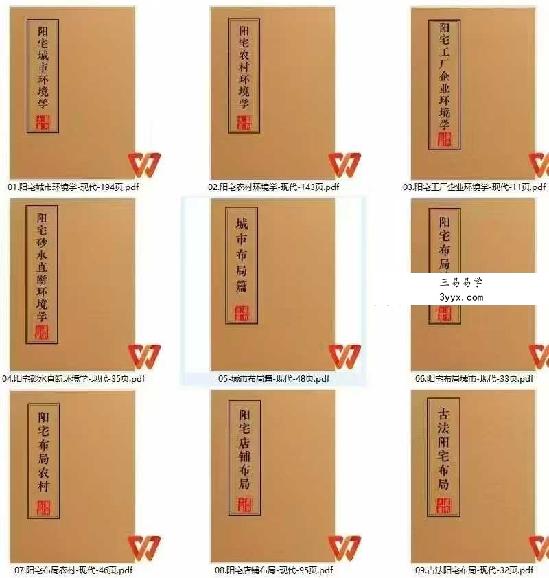 《阳宅布局化解全集》9本 课程封面