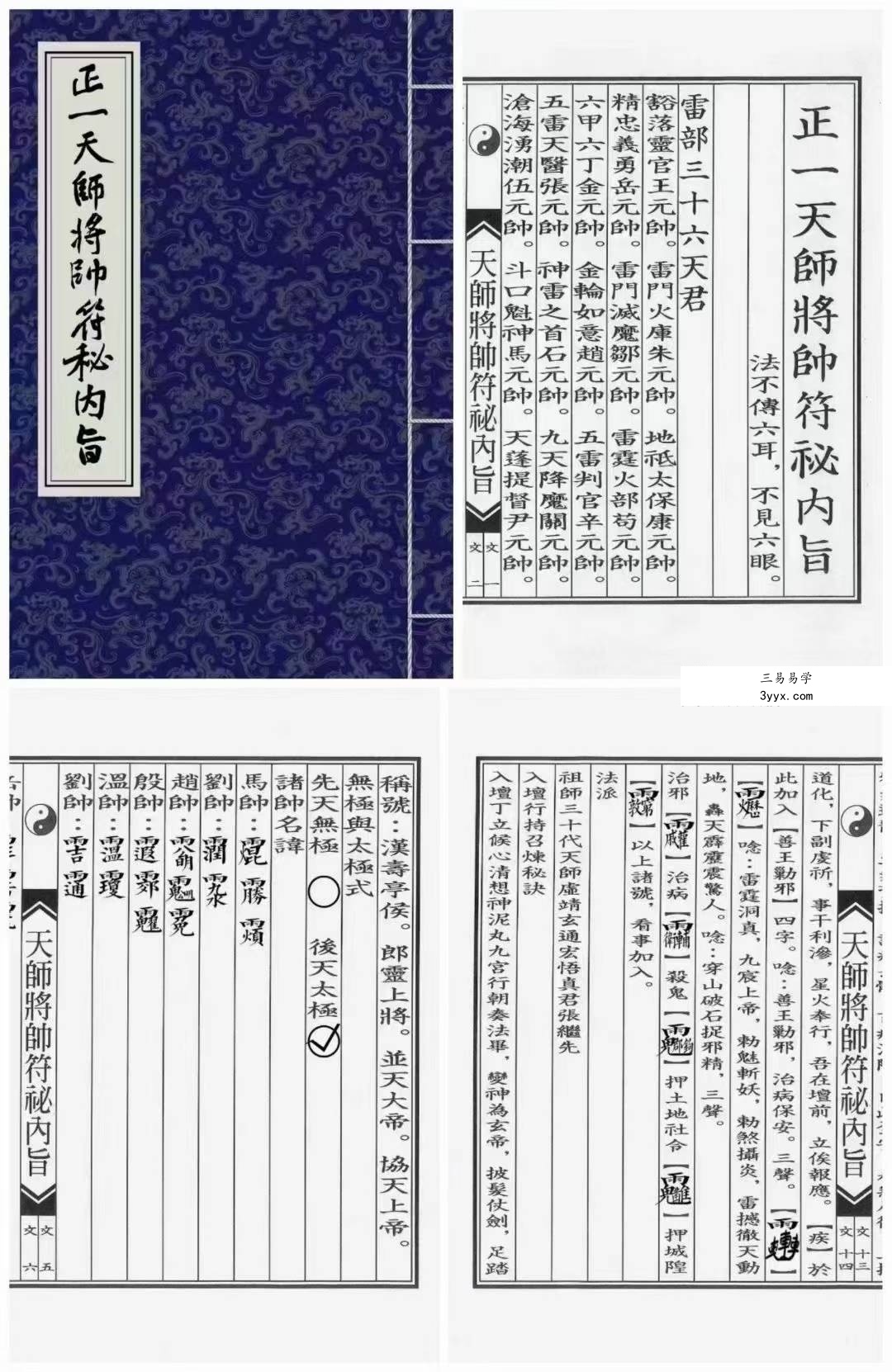 正一天师将帅符秘内旨(秘讳)24页 课程封面