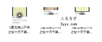 夏光明龙虎山不传之秘十天干喜忌视频3集 课程封面