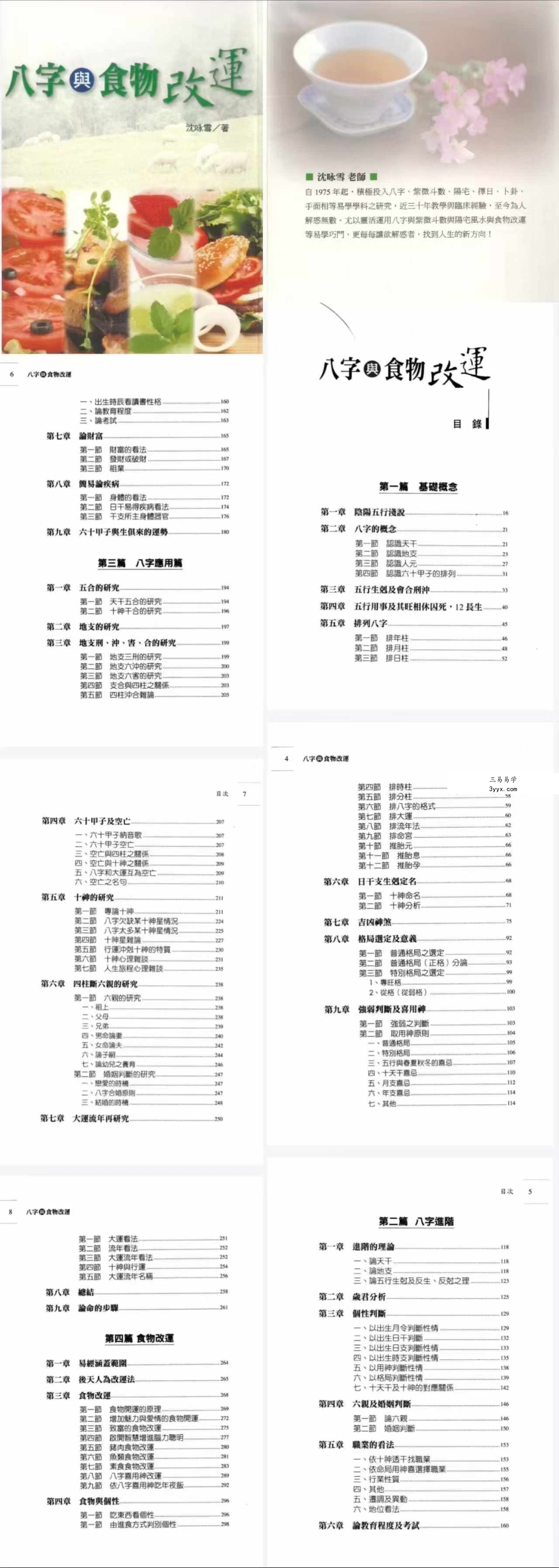 沈咏雪《八字与食物改运》306页 课程封面