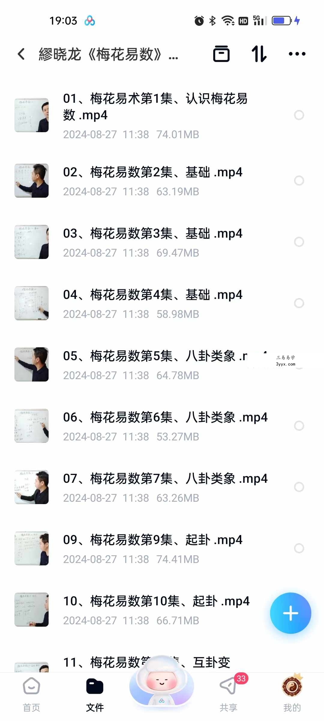 繆晓龙《梅花易数》27集（缺第8集） 课程封面