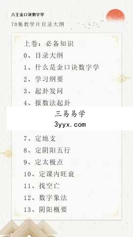 胡锦妍 70集金口诀数字视频课程 课程封面