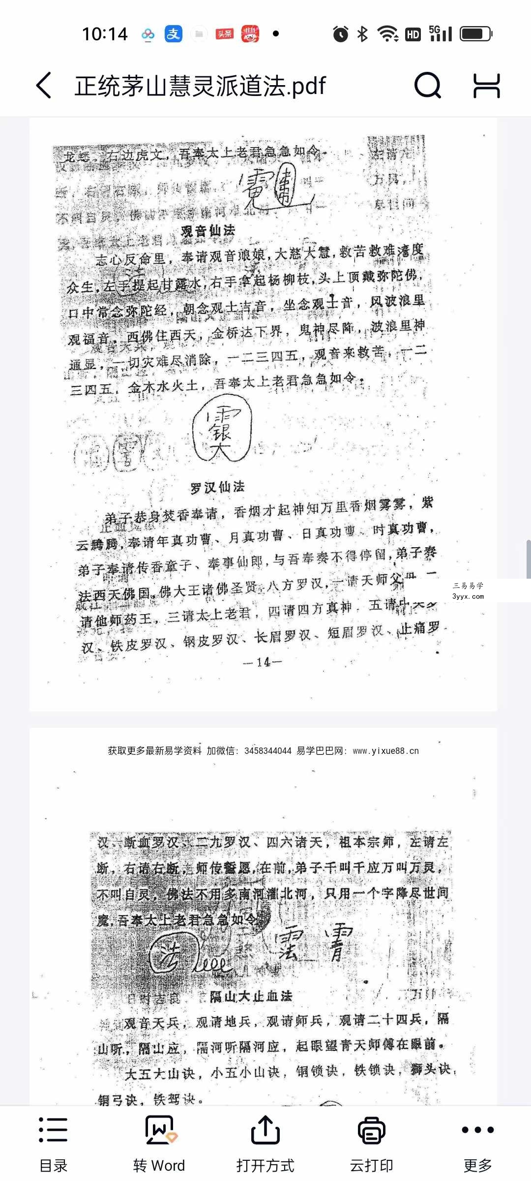 孙惠民 正统茅山慧灵派道法37页 课程封面