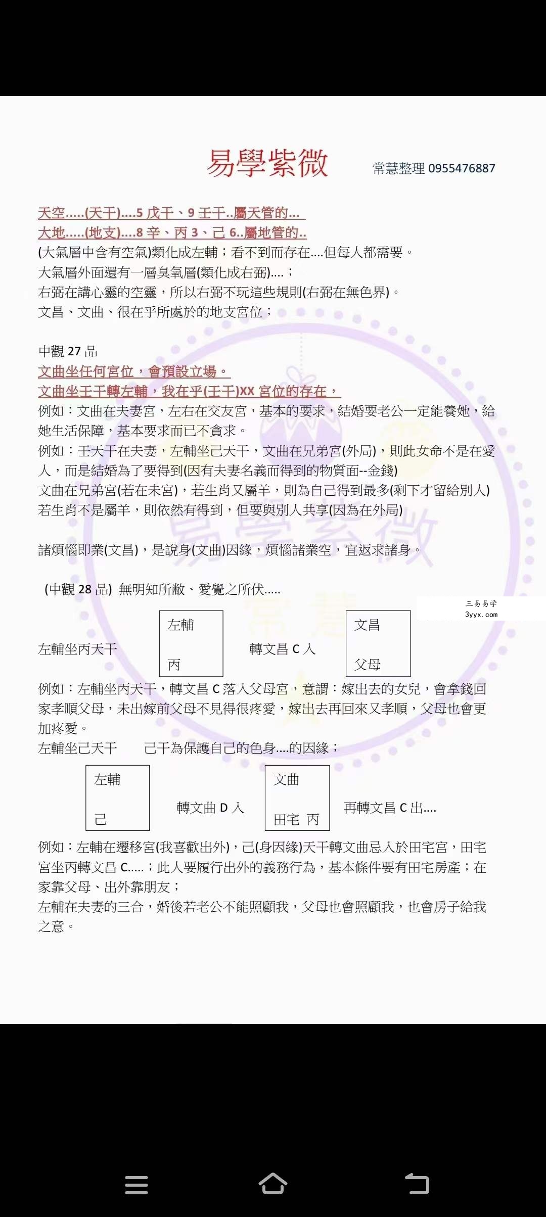 蔡明宏《钦天四化易学紫薇课堂笔记》288页 课程封面