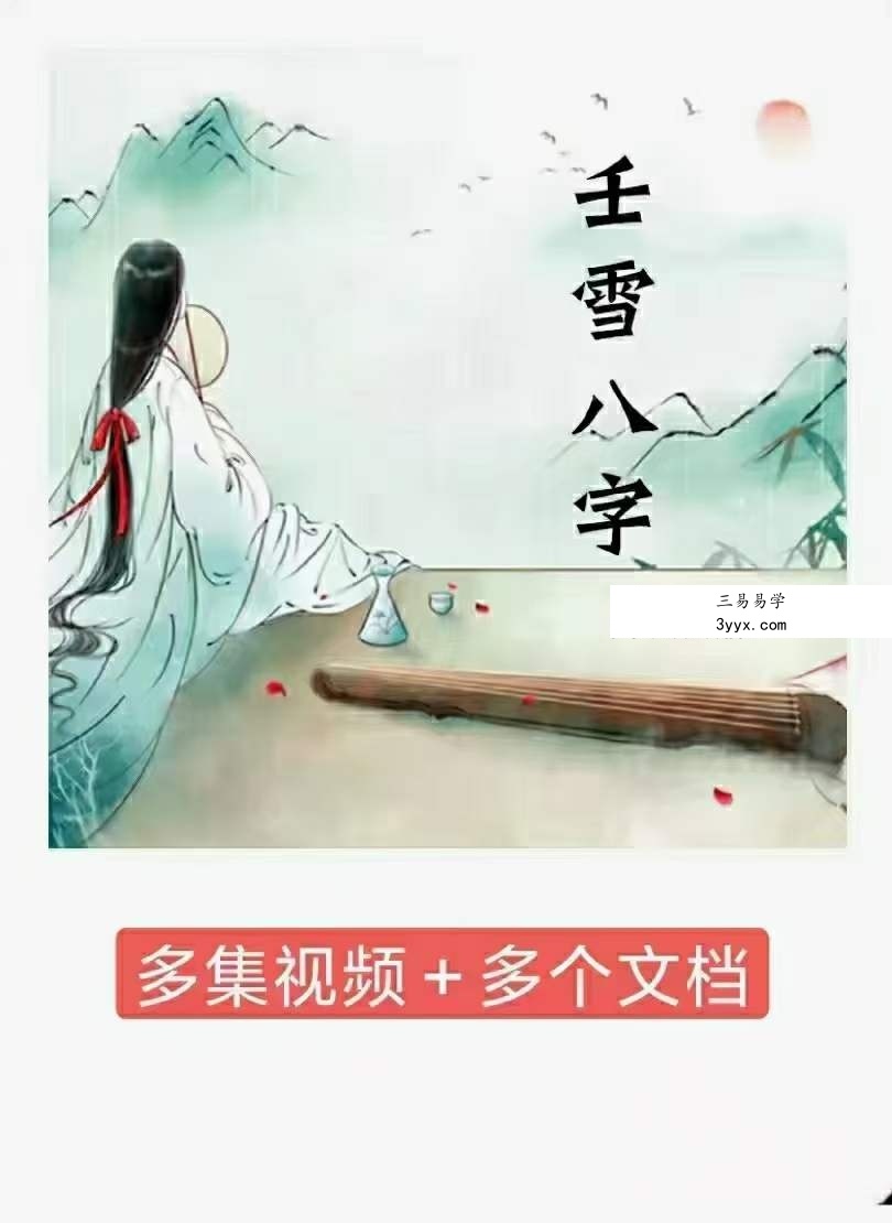 壬雪阁八字视频40集62个小时带课件 课程封面