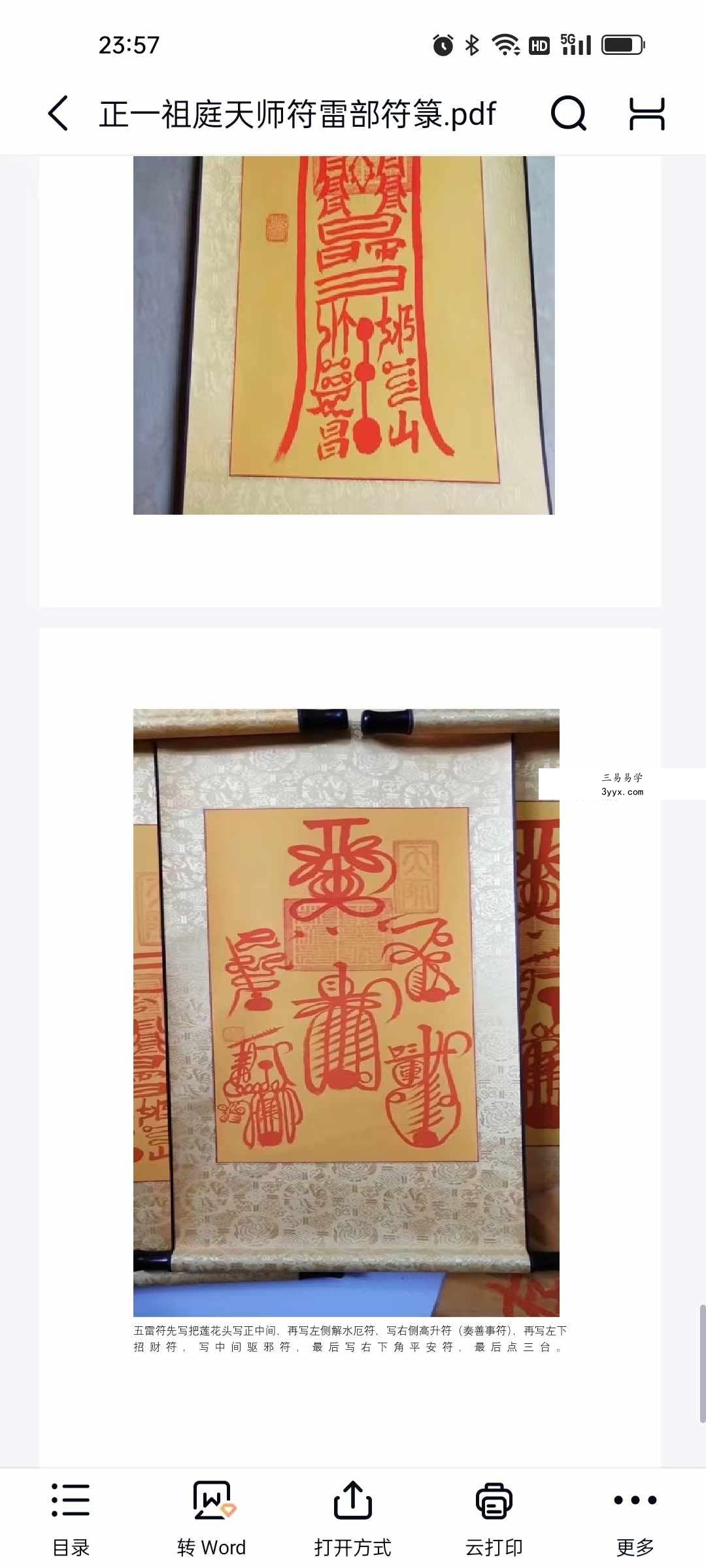 正一祖庭天师符雷部符箓21页 课程封面