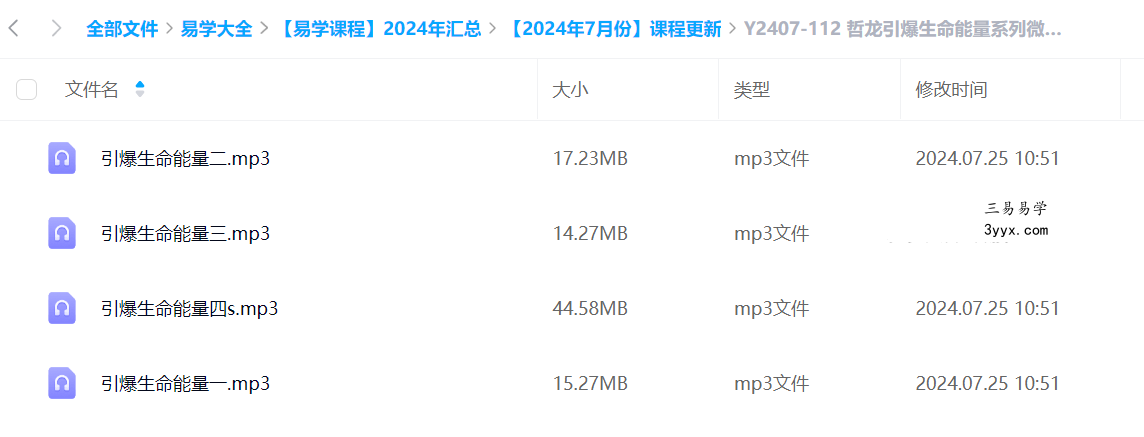 哲龙引爆生命能量系列微课4节音频 课程封面