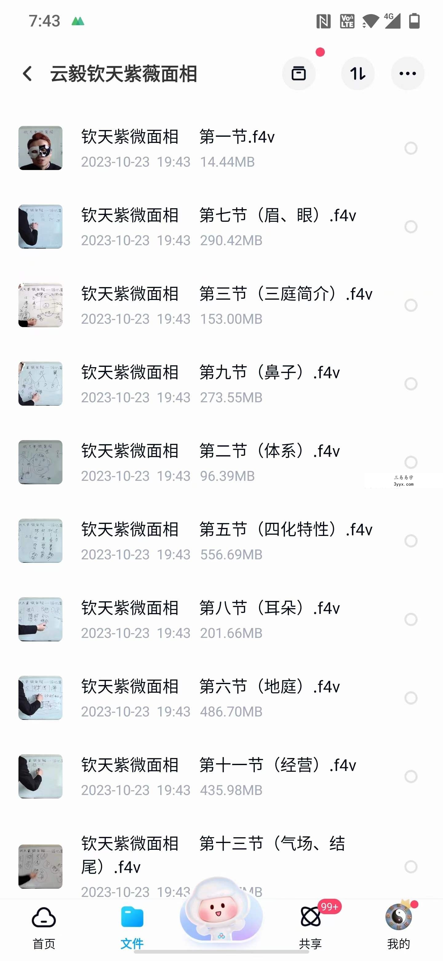 云毅钦天紫薇面相13集 课程封面