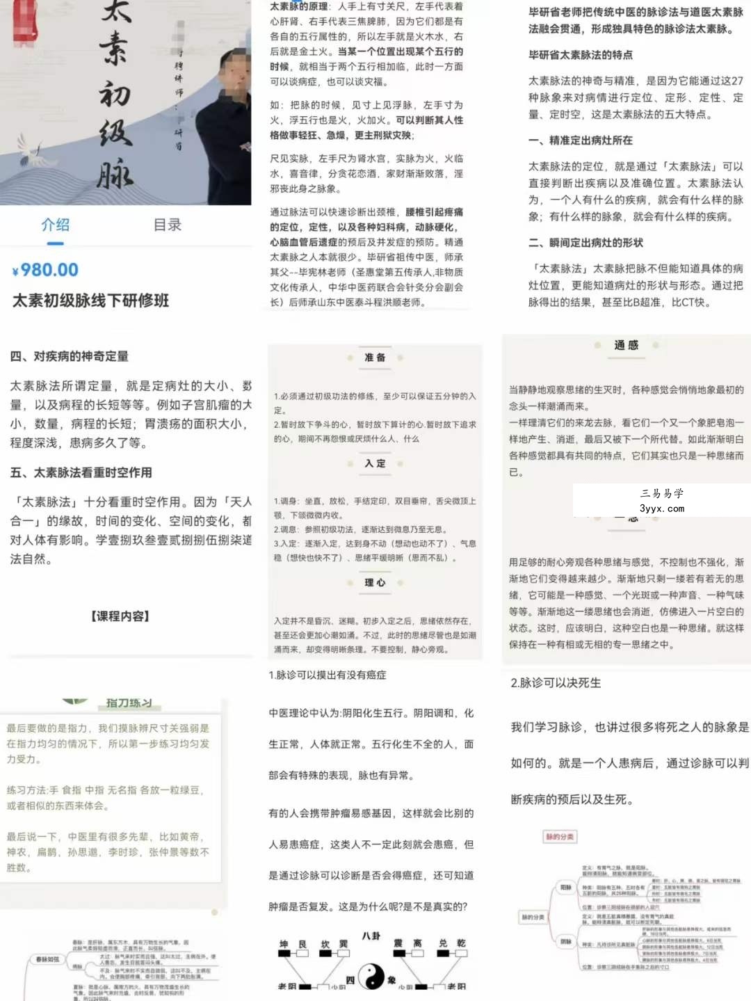 太素脉初级班线下研修班4集 课程封面