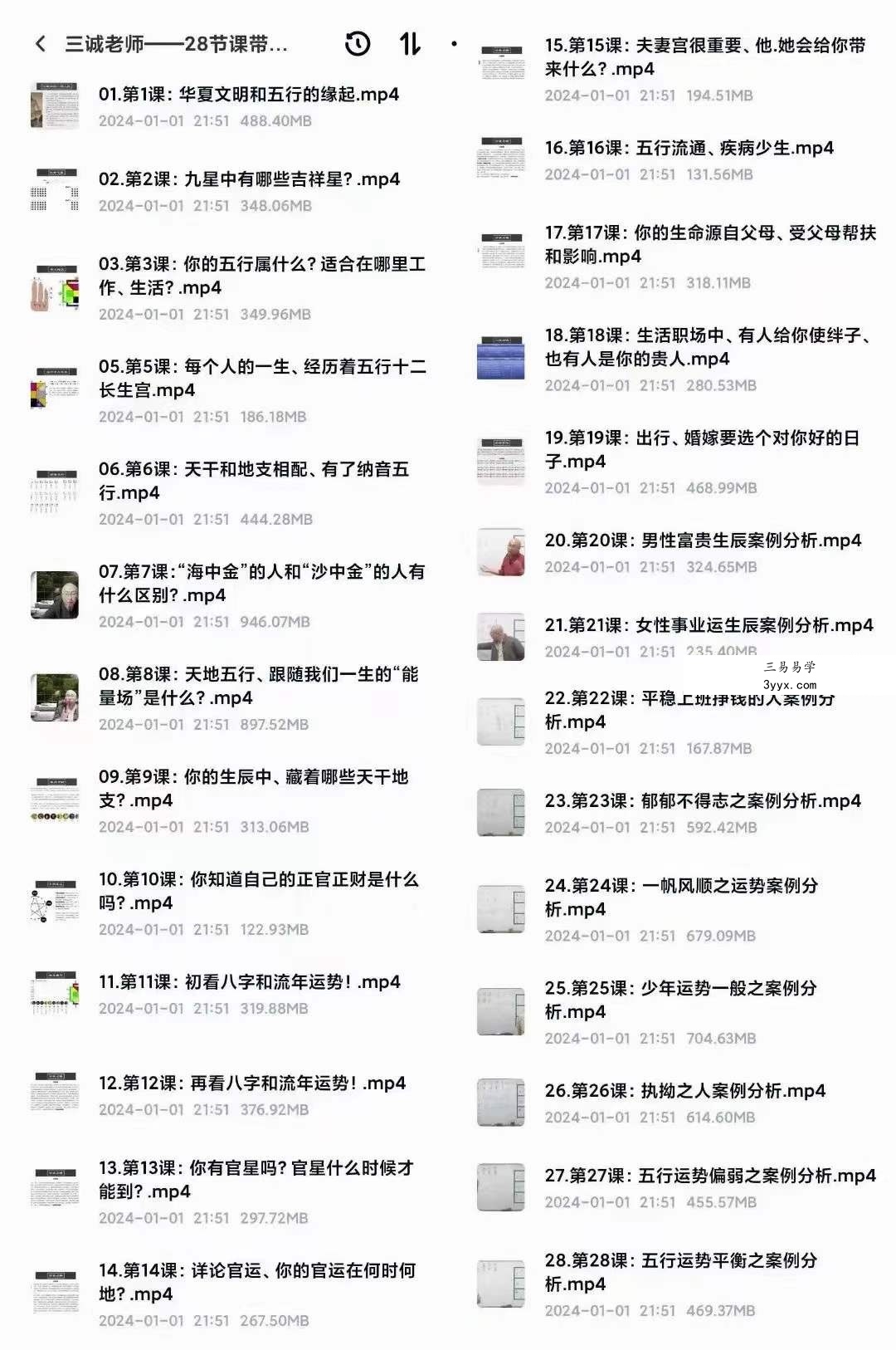 三诚老师带你洞察八字中信息和流年运势 28集 课程封面