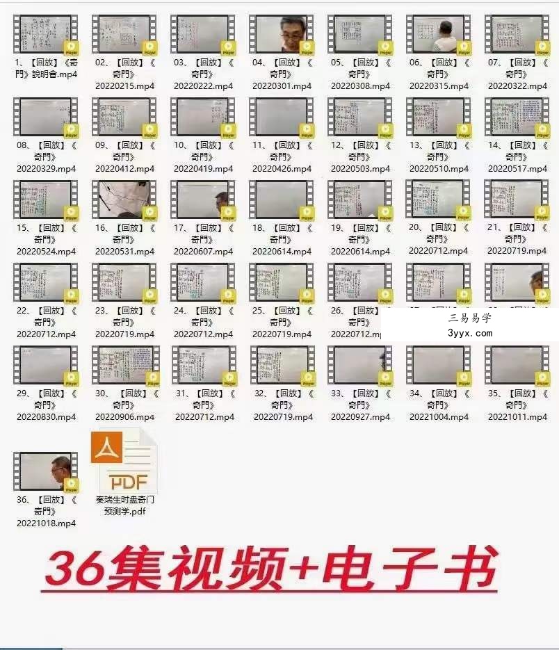 秦瑞生 2022年时盘奇门遁甲36集 课程封面