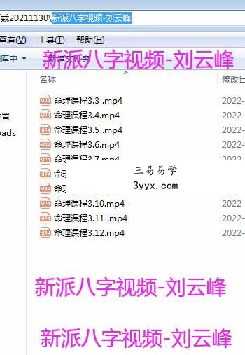 刘云峰 新派八字视频 10集 课程封面
