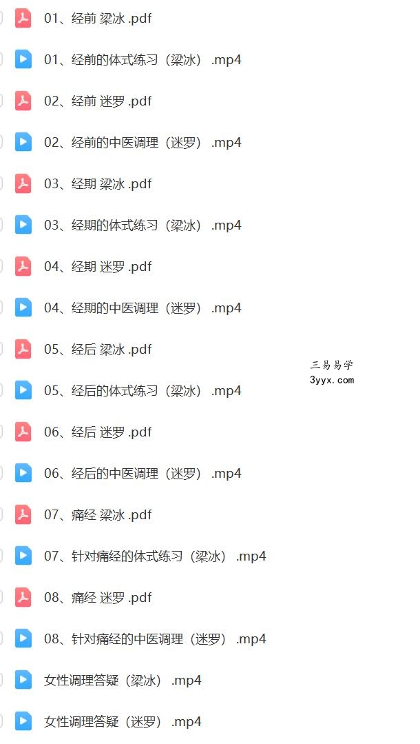 梁冰 迷罗 全面调理之经期终极解决课程 课程封面