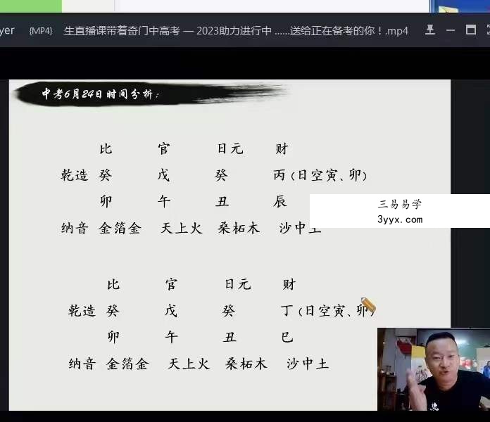 朱坤《奇门八字布局助力2023年高考》直播 课程封面