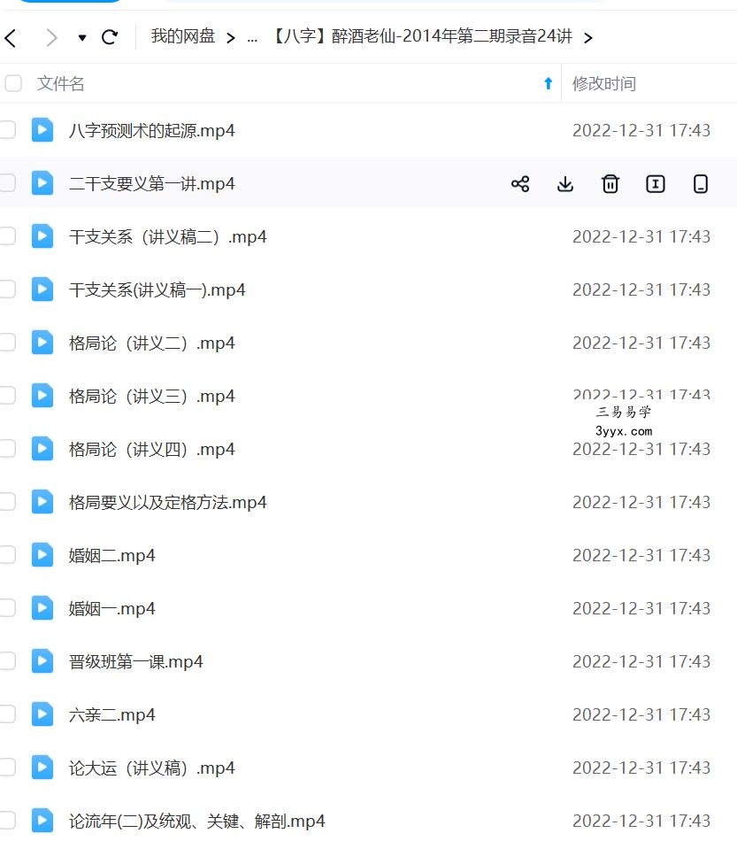 醉酒老仙 子平八字2套 课程封面