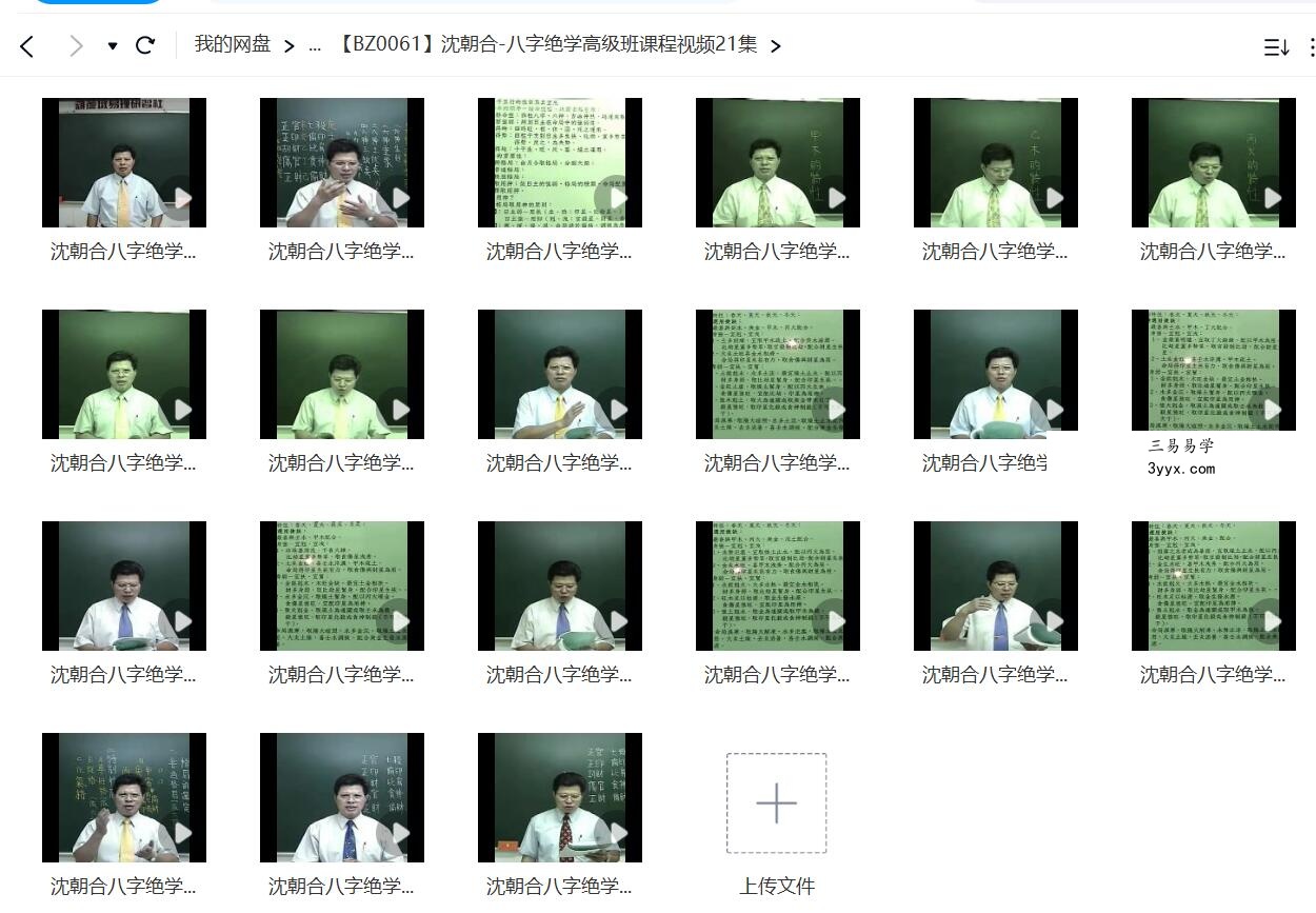 沈朝合 八字绝学高级班课程视频21集 课程封面
