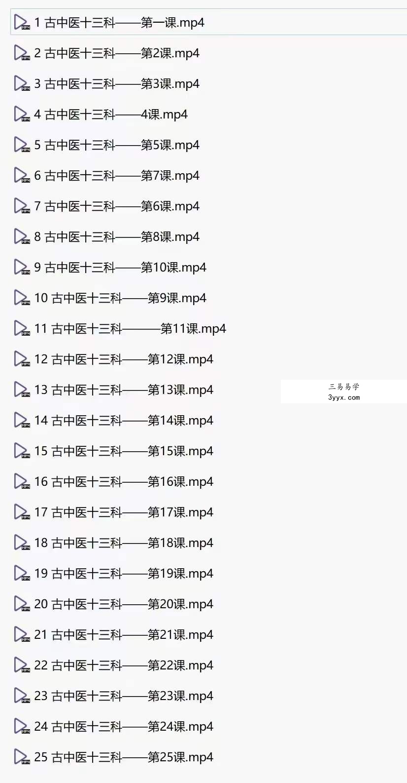 鲁东古中医十三科系列课 课程封面