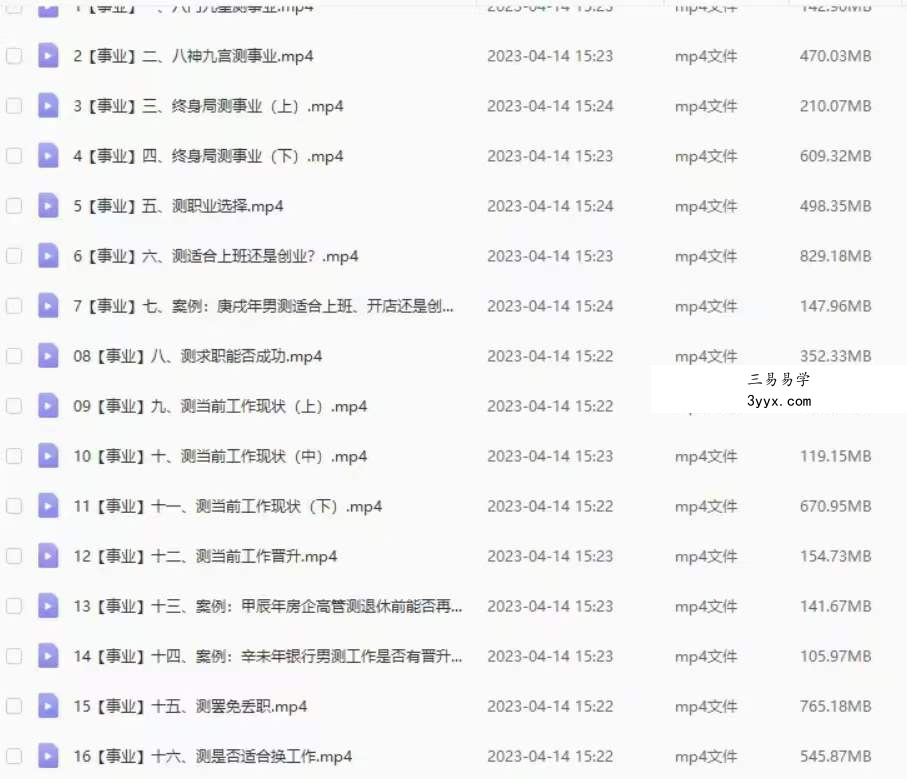 《奇门测事业》晓星助你事业亨通16集 课程封面