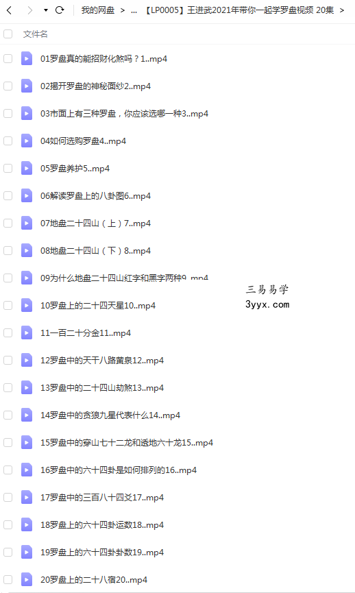 王进武2021年带你一起学罗盘视频 20集 课程封面