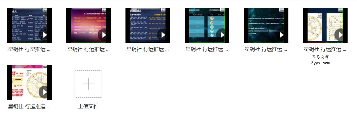 星钥社 占星行运 推运课程(视频课程) 课程封面