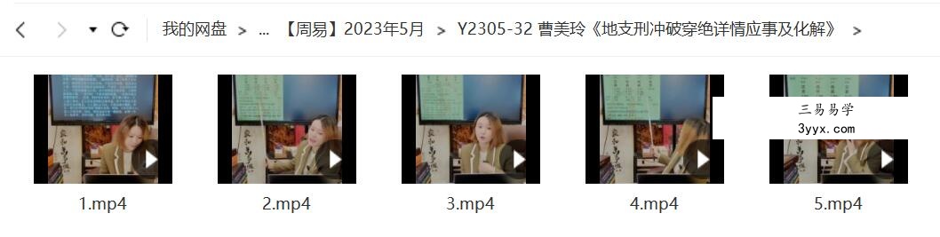 夏光明徒弟 曹美玲《地支刑冲破穿绝详情应事及化解》1集约7小时 课程封面