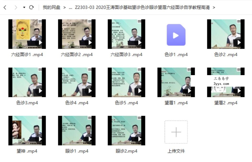 2020王涛面诊基础望诊色诊眼诊望眉六经面诊自学教程高清 课程封面