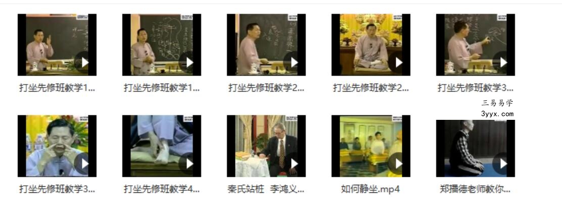打坐站桩养生(10视频+2音频+1文档) 课程封面