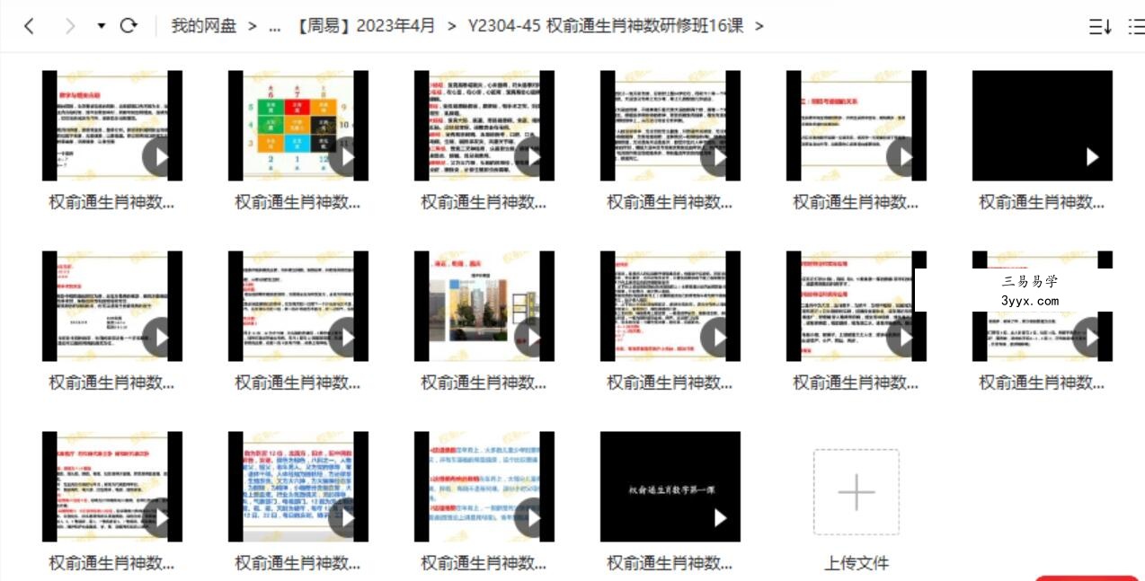 权俞通生肖神数研修班16课 课程封面