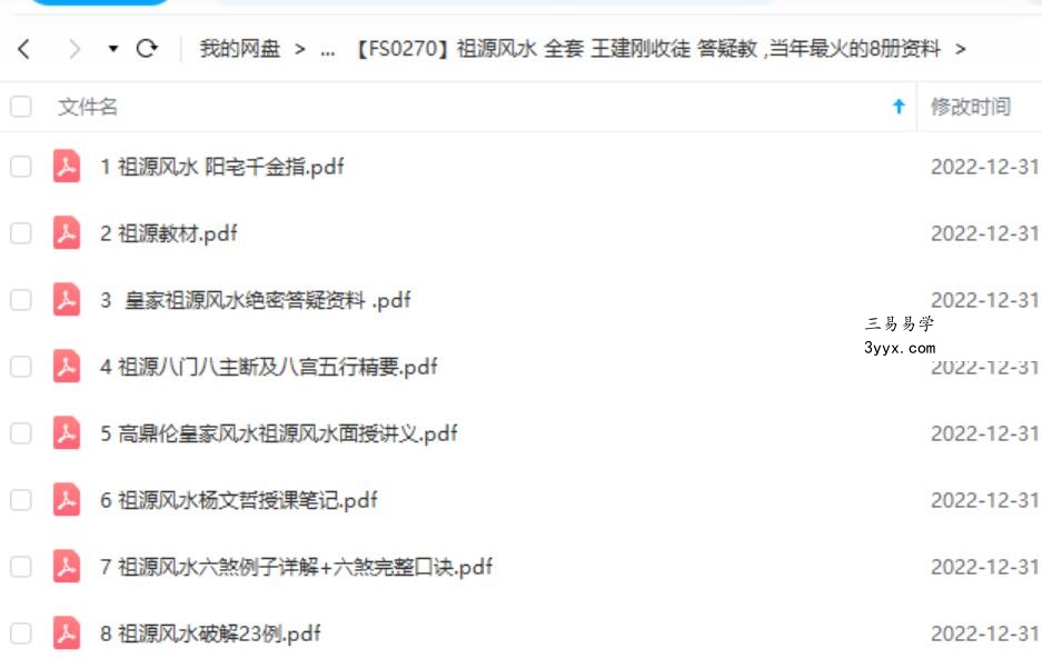 皇家风水祖源风水 《阴阳宅千金指全套资料合刊增订本》 王建刚收徒，答疑教材,当年最火的8册资料 课程封面